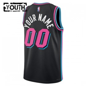 Maillot Enfant Miami Heat Personnalisable 2025-26 Nike City Edition Noir Swingman